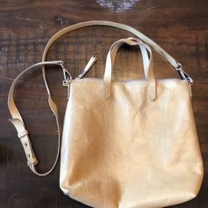 Madewell small transport tote in Flax